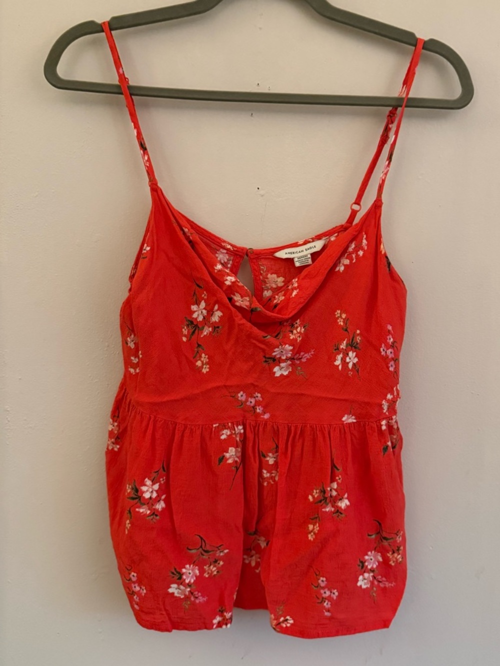 American Eagle Outfitters Red Floral Camisole